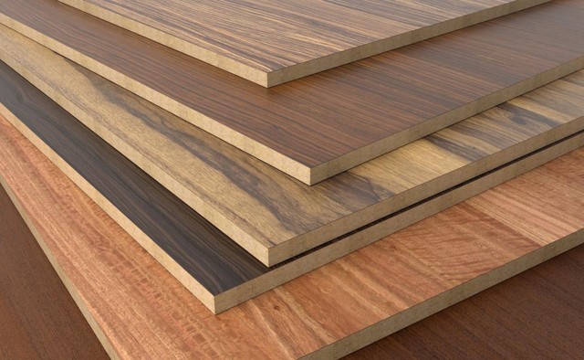 tábuas de diferentes tipos de madeiras